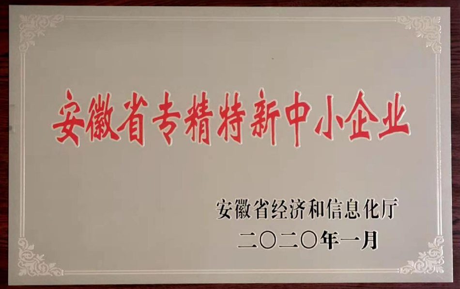 安徽省专精特新中小企业