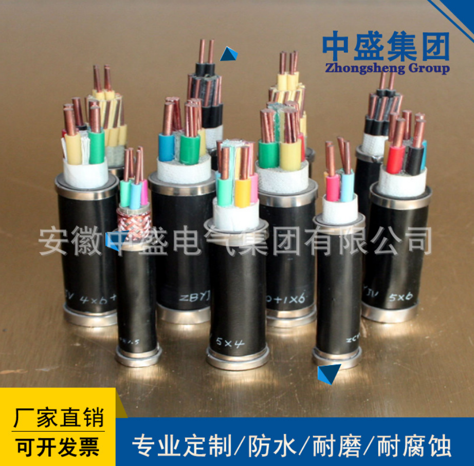 安徽中盛电缆组合电缆VCP22-301 YJV 2*2.5+KVVP2*1.0+SYV-75-7
